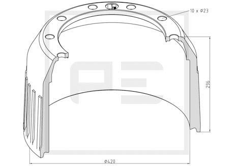 PE AUTOMOTIVE Bremžu trumulis 046.465-00A